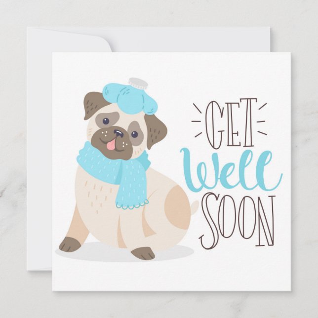 Get Well Soon  Holiday Card (Front)