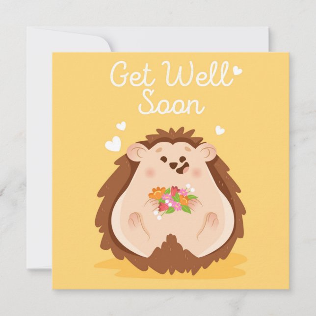 Get Well Soon  Holiday Card (Front)