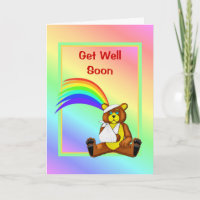 Get Well Soon Injured Bear