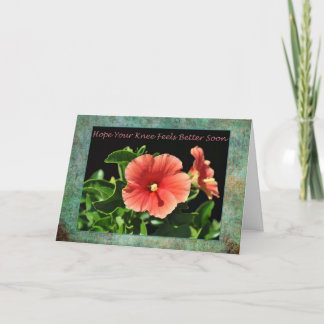 Get Well Soon Knee Surgery Floral Card