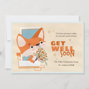 Get Well Soon Little Fox Card