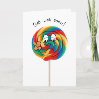 get well soon lollipop card