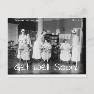 Get Well Soon Nurses Postcard