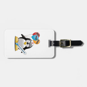 Get well soon. Penguin Nurse. Luggage Tag