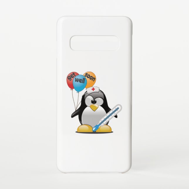 Get well soon. Penguin Nurse. Samsung Galaxy Case (Back)
