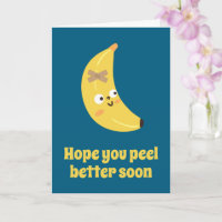 Get Well Soon Plaster And Funny Face Banana