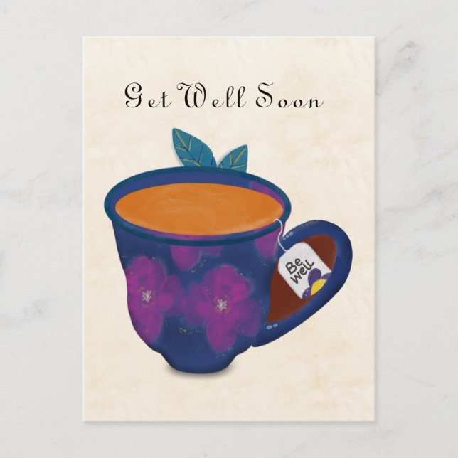 Get Well Soon  Postcard (Front)