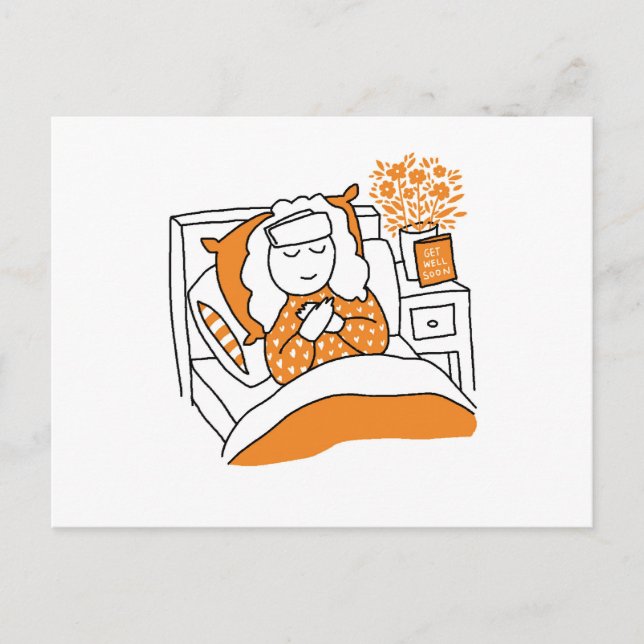 Get well soon postcard (Front)