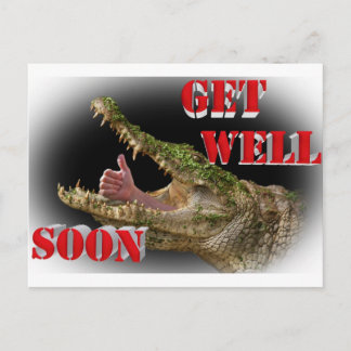 get well soon postcard