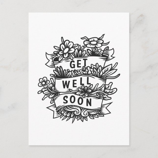 Get Well Soon Postcard (Front)