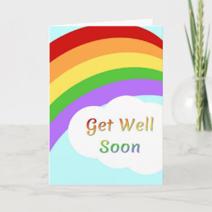 Get Well Soon Rainbow Card