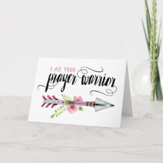 Get Well Soon, Religious, I am your Prayer Warrior Card