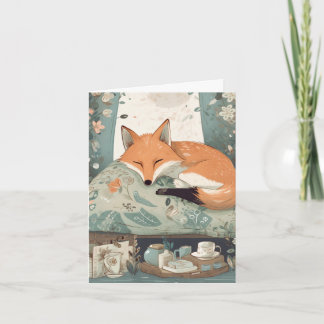 Get Well Soon - Sleeping Fox Card