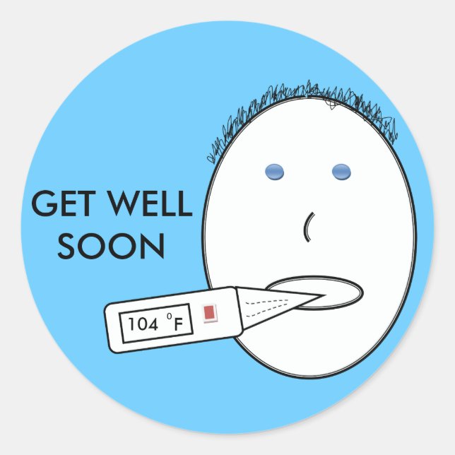 Get well soon sticker (Front)
