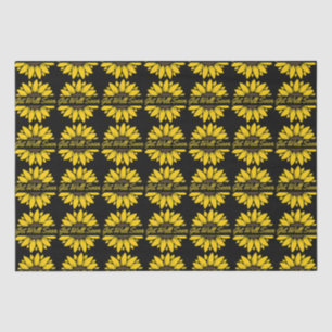 Get Well Soon Sunflower Tissue Paper