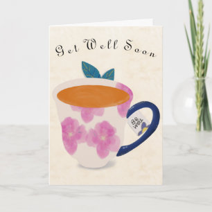 Get Well Soon Teacup Card
