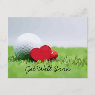 Get Well Soon to Golfer Card