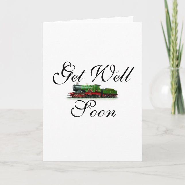 Get Well Soon Train Card (Front)