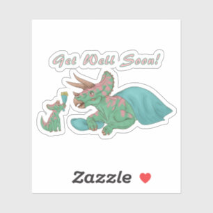 Get Well Soon Triceratops