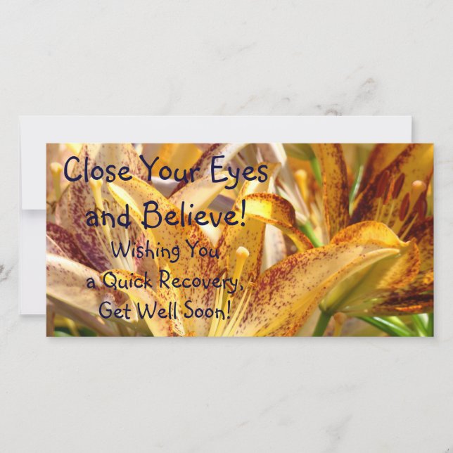 Get Well Soon! Wishing You a Quick Recovery! cards (Front)