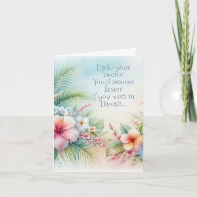 Get Well Soon with a Smile: Funny Get Well Card (Front)