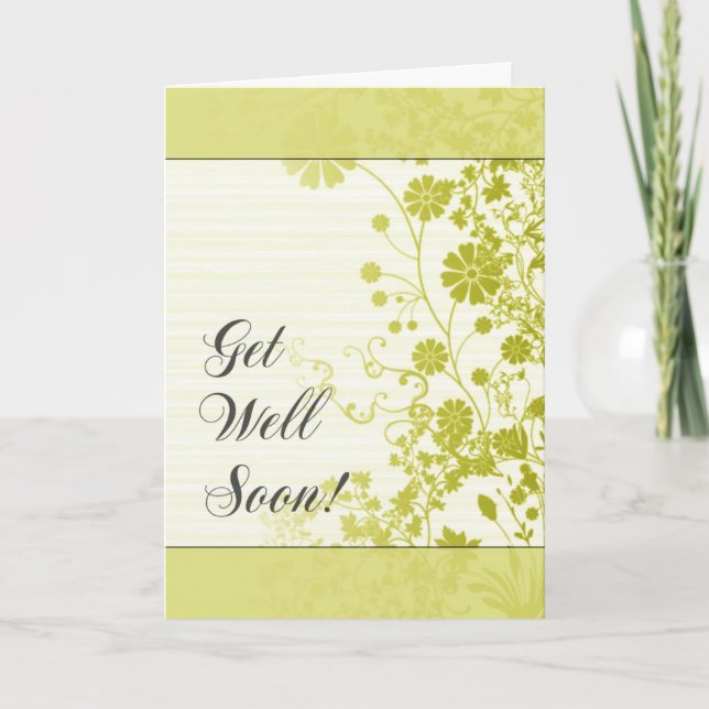 Get Well Soon (Yellow) Card (Front)