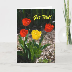 Get Well Tulips Card