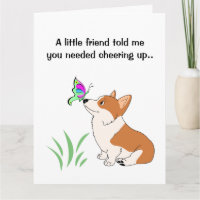 Get Well Welsh Corgi Big Greeting Card