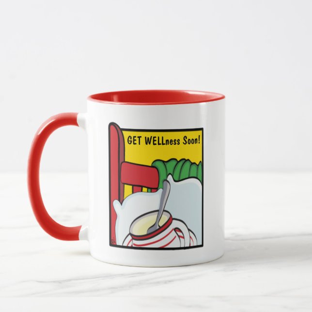 "Get WELLness Soon" Classic White Coffee Mug (Left)