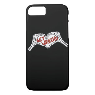 Get Wrecked Skeleton Hand Heart Classic Case-Mate iPhone Case