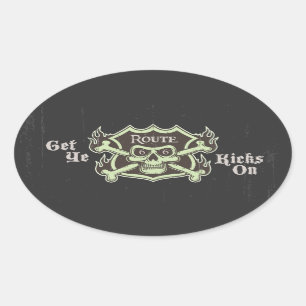 Get Ye Kicks On Oval Sticker