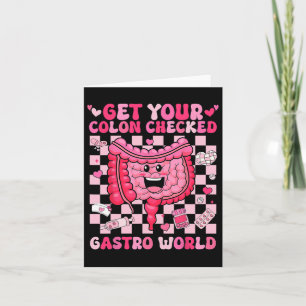 Get Your Colon Checked Gastro World Cute Gi Nurse  Card