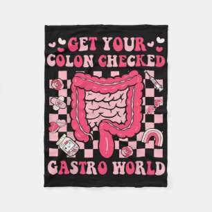 Get Your Colon Checked Gastro World Valentine Endo Fleece Blanket