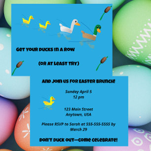 Get your Ducks in a Row for Brunch Invitation