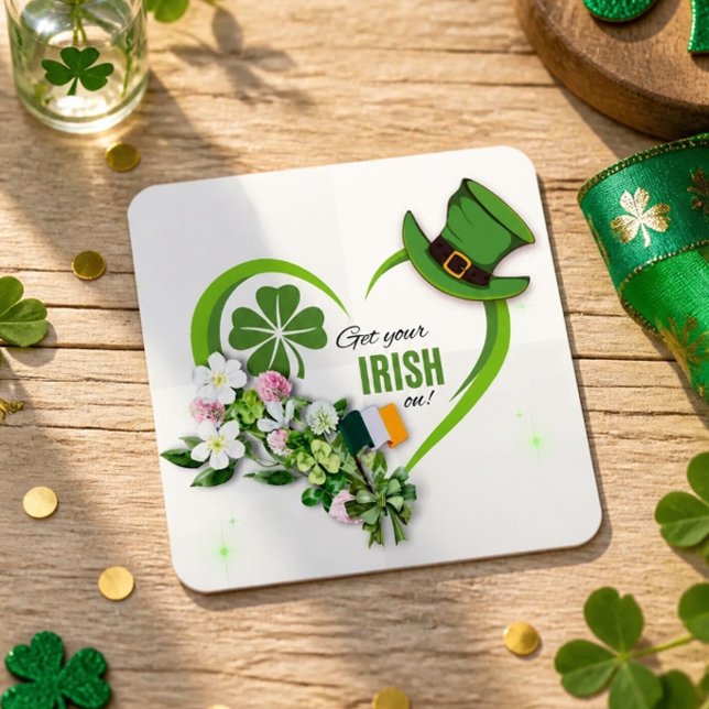 Get Your Irish On! 3"  Square Sticker (Creator Uploaded)