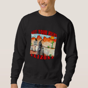 Get Your Kicks Arizona Route 66 Donkeys Sweatshirt