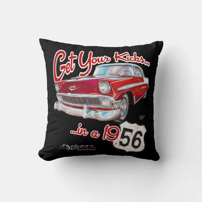 Get Your Kicks in a 56 Cushion (Front)