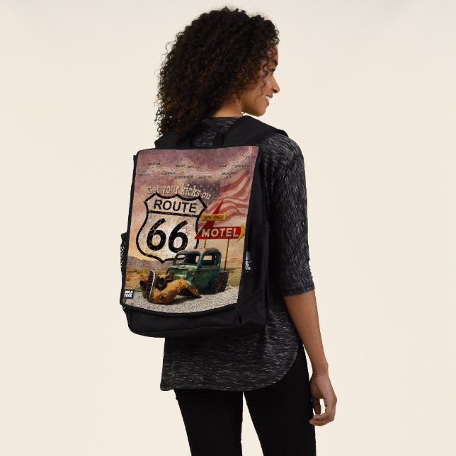 Get your Kicks on Route 66 Backpack (Worn)