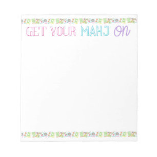 Get Your Mahj On Notepad