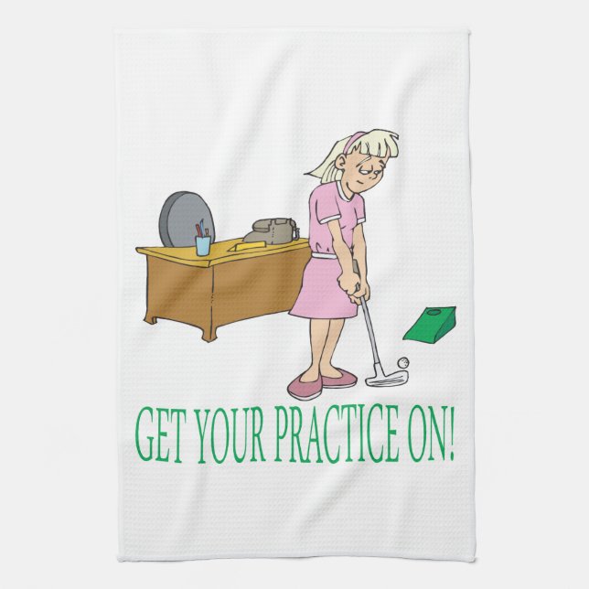 Get Your Practice On Tea Towel (Vertical)