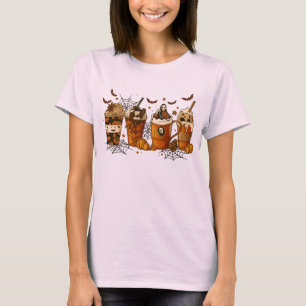 Get Your Spooky Coffee Fix with Skeleton T shert T-Shirt