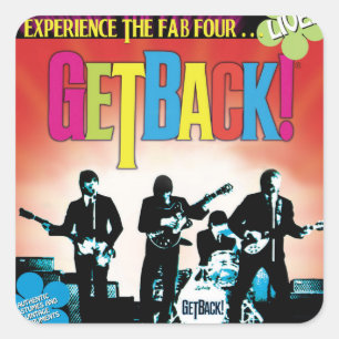 GetBack!® Square Stickers, Glossy Sticker