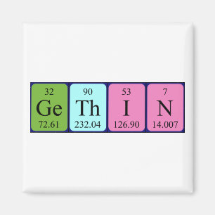 Gethin periodic table name magnet