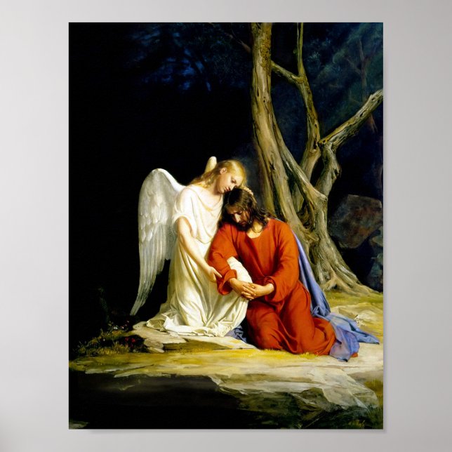 Gethsemane by Carl Bloch Poster (Front)