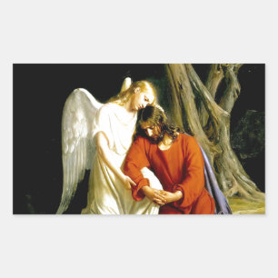 Gethsemane Carl Bloch Rectangular Sticker