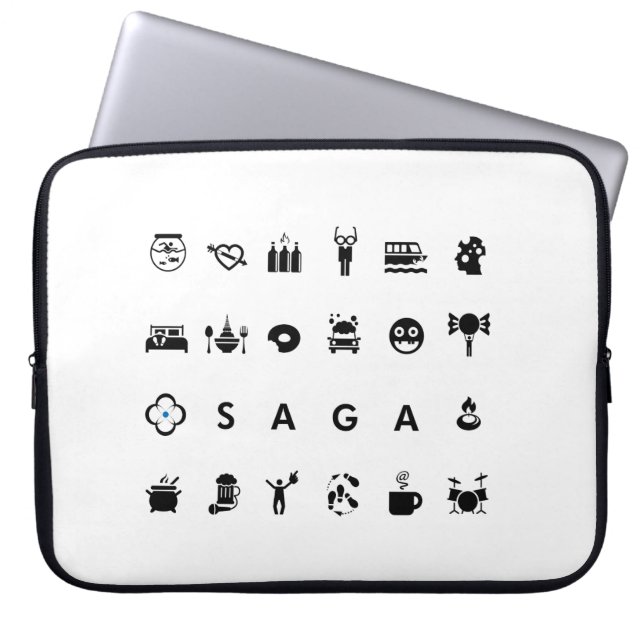 GetSaga Laptop Sleeve (Front)