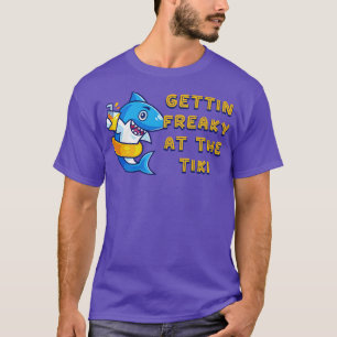 Gettin Freaky at the Tiki Funny Graphic Novelty 1 T-Shirt