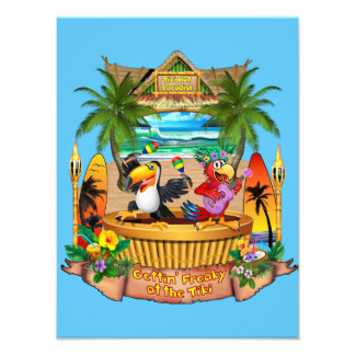 Gettin' Freaky at the Tiki Photo Print