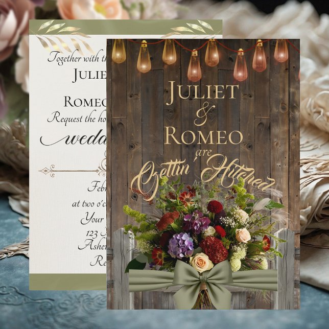 Gettin' Hitched Wildflowers & Ribbon - Sage (Creator Uploaded)