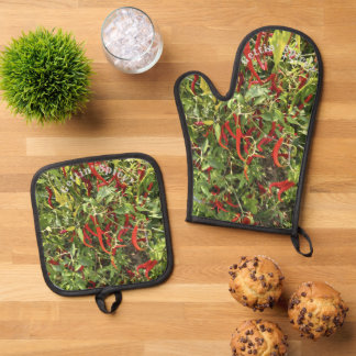 Gettin' Spicy Oven Mitt & Pot Holder Set